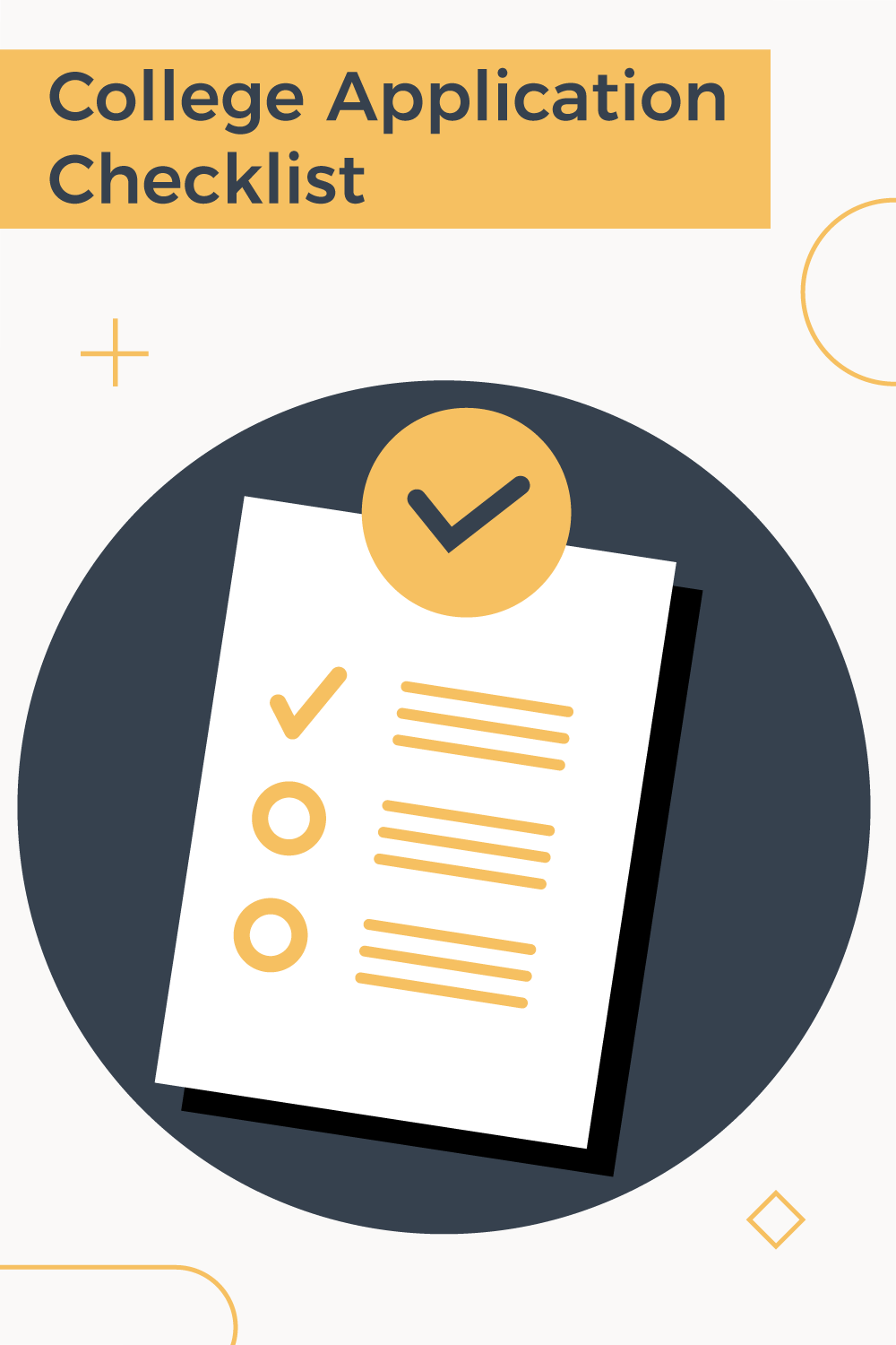 College application checklist